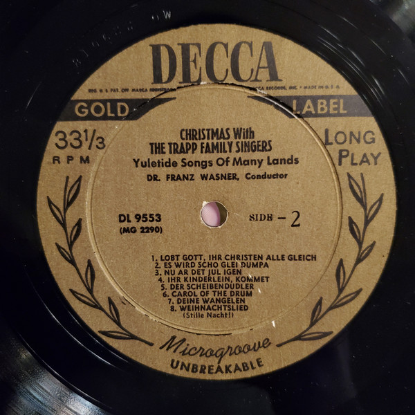 The Trapp Family Singers - Christmas With The Trapp Family Singers | Decca (DL 9553) - 4 The Trapp Family Singers - Christmas With The Trapp Family Singers | Decca (DL 9553) - 4