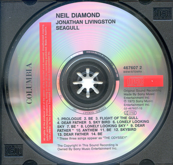 Neil Diamond - Jonathan Livingstone Seagull (Original motion picture soundtrack) | Columbia (COL 467607 2) - 3
