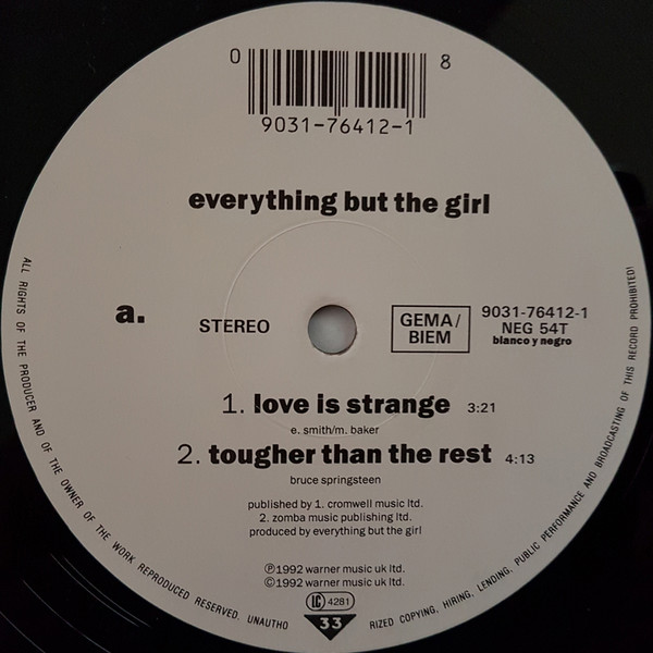 Everything But The Girl - Covers E.P. | Blanco Y Negro (NEG 54T) - 3 Everything But The Girl - Covers E.P. | Blanco Y Negro (NEG 54T) - 3