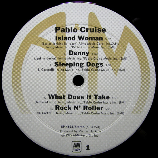 Pablo Cruise - Pablo Cruise | A&M Records (SP-4528) - 3 Pablo Cruise - Pablo Cruise | A&M Records (SP-4528) - 3