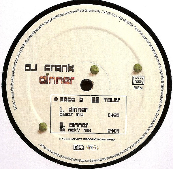 DJ F.R.A.N.K. - Dinner | La Tribu (LAT 667495-6) - 3
