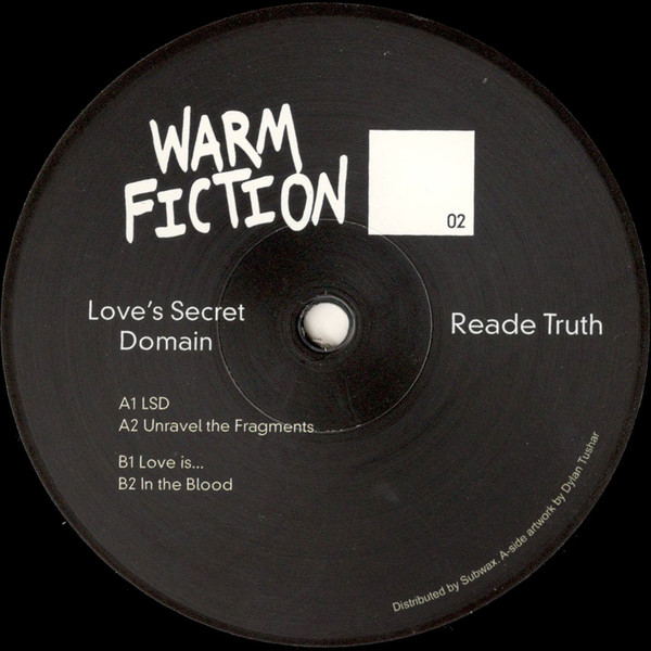 Reade Truth - Love's Secret Domain EP | Warm Fiction (WF02) - main Reade Truth - Love's Secret Domain EP | Warm Fiction (WF02) - main