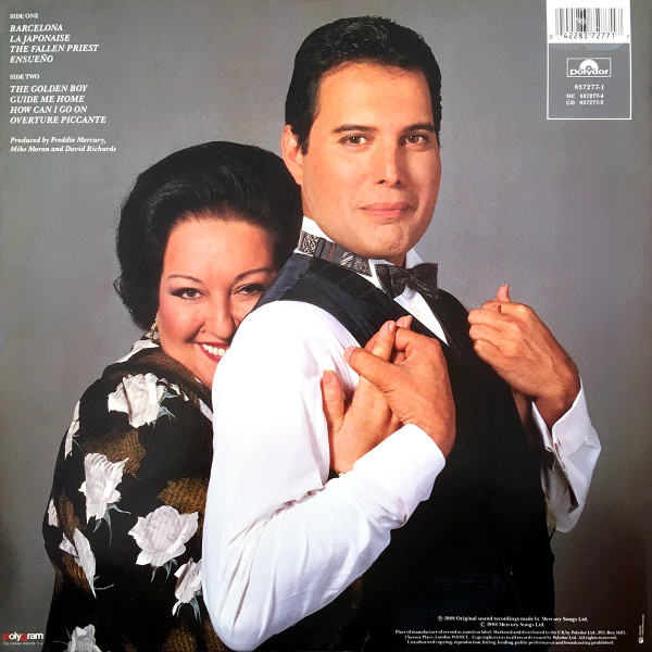 Freddie Mercury & Montserrat Caballé - Barcelona | Polydor (837277-1) - 3