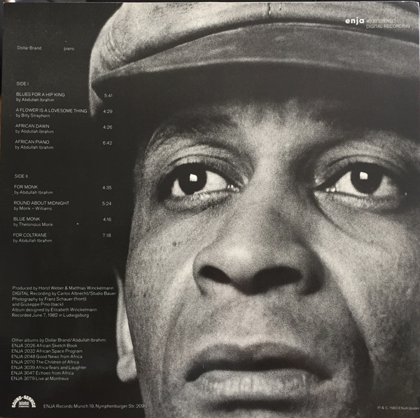 Dollar Brand , Abdullah Ibrahim - African Dawn | Enja Records (enja 4030) - 2