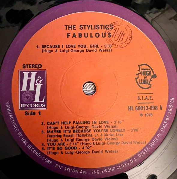 The Stylistics - Fabulous | H & L Records (HL-69013-698) - 2 The Stylistics - Fabulous | H & L Records (HL-69013-698) - 2