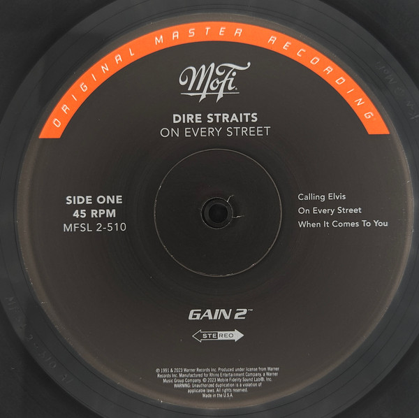 Dire Straits - On Every Street | Mobile Fidelity Sound Lab (MFSL2-510) - 4