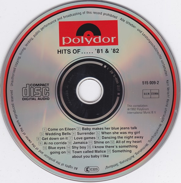 Various - Hits Of..... 81 + 82 | Polydor (515 009-2) - 3