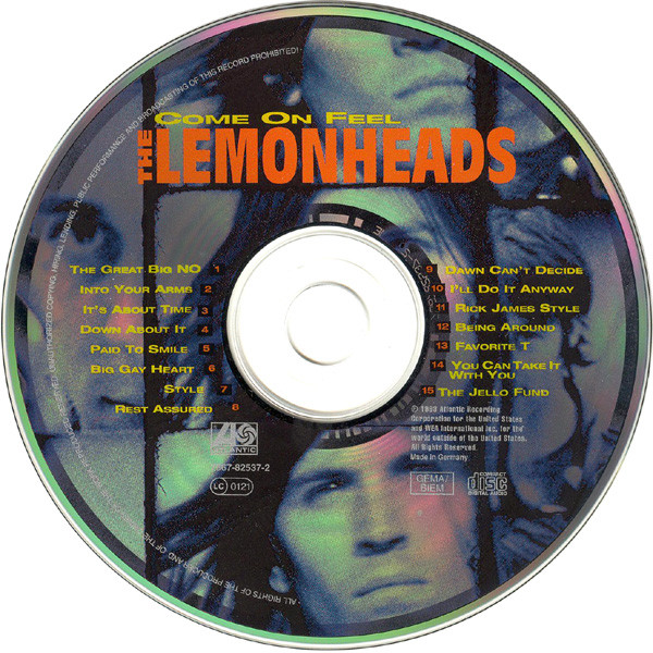 The Lemonheads - Come On Feel The Lemonheads | Atlantic (7567-82537-2) - 3 The Lemonheads - Come On Feel The Lemonheads | Atlantic (7567-82537-2) - 3