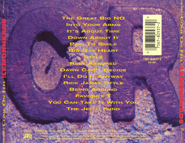 The Lemonheads - Come On Feel The Lemonheads | Atlantic (7567-82537-2) - 2 The Lemonheads - Come On Feel The Lemonheads | Atlantic (7567-82537-2) - 2