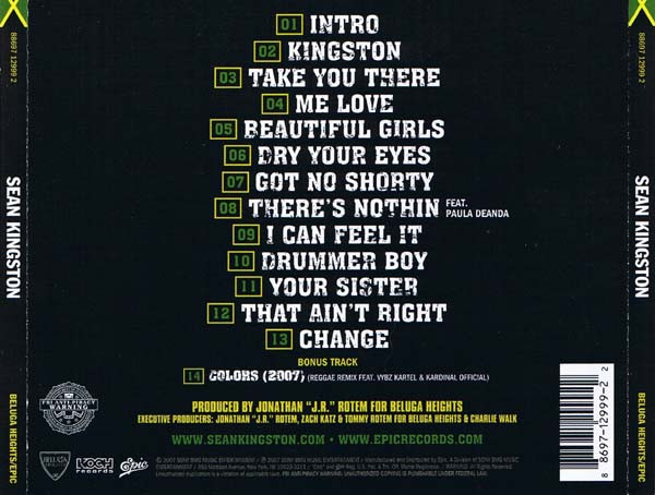 Sean Kingston - Sean Kingston | Beluga Heights (88697 12999 2) - 2
