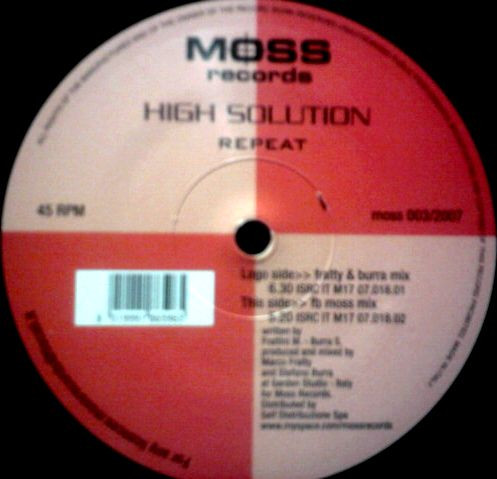 High Solution - Repeat | Moss Records (moss 003/2007) - main