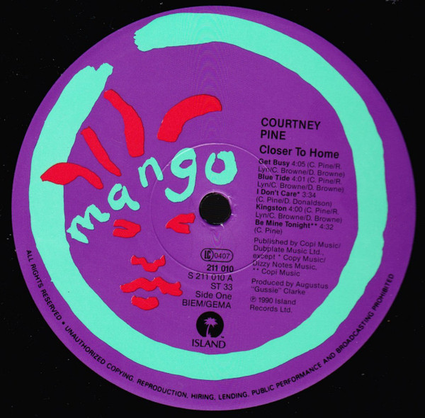 Courtney Pine - Closer To Home | Mango (211 010) - 3 Courtney Pine - Closer To Home | Mango (211 010) - 3