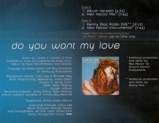 CoCo Lee - Do You Want My Love | Epic (668 488-6) - 2 CoCo Lee - Do You Want My Love | Epic (668 488-6) - 2