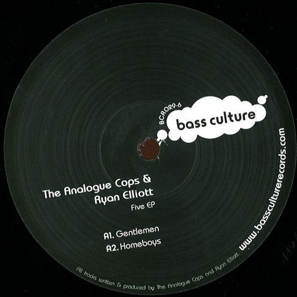 The Analogue Cops , Ryan Elliott & Alessandro Picone - Five EP | Bass Culture Records (BCR029) - main The Analogue Cops , Ryan Elliott & Alessandro Picone - Five EP | Bass Culture Records (BCR029) - main