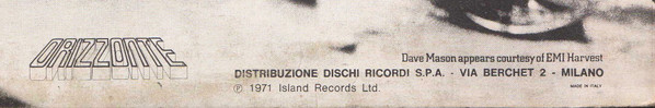 Steve Winwood , Jim Capaldi , Dave Mason , Chris Wood , Rick Grech , Rebop Kwaku Baah , Jim Gordon - Welcome To The Canteen | Island Records (ORL 8077) - 3 Steve Winwood , Jim Capaldi , Dave Mason , Chris Wood , Rick Grech , Rebop Kwaku Baah , Jim Gordon - Welcome To The Canteen | Island Records (ORL 8077) - 3