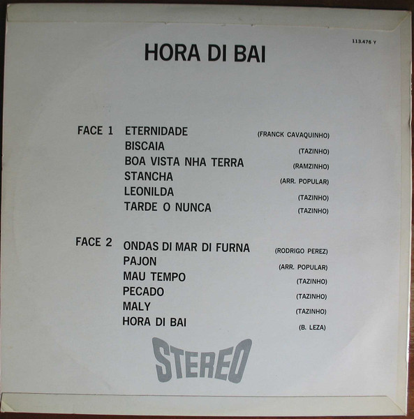 Tazinho - Hora Di Bai | Morabeza Records (113.476 Y) - 2