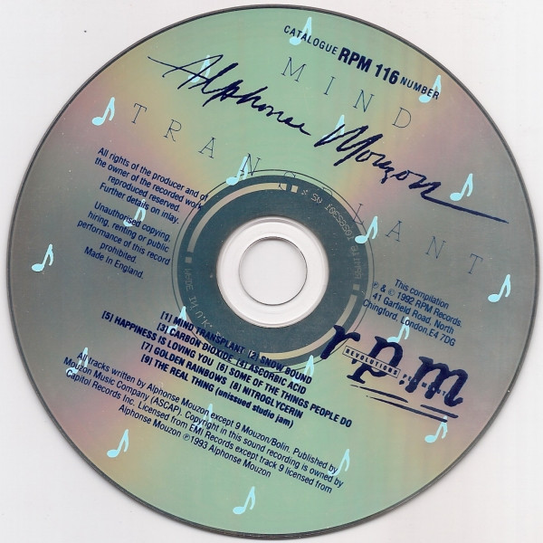 Alphonse Mouzon - Mind Transplant | RPM Records (RPM 116) - 3