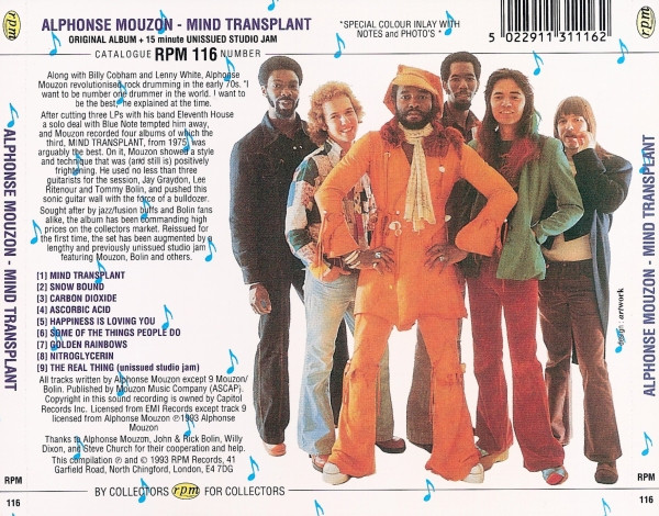 Alphonse Mouzon - Mind Transplant | RPM Records (RPM 116) - 2