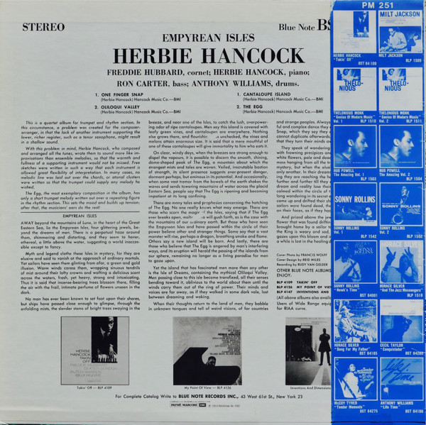 Herbie Hancock - Empyrean Isles | Blue Note (BST 84175) - 3