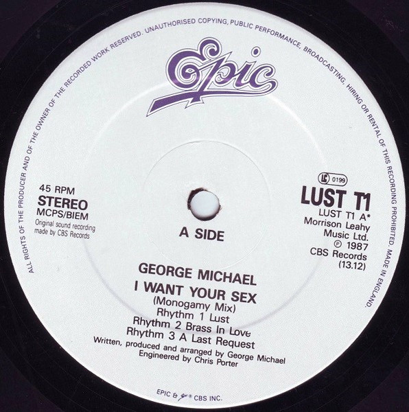 George Michael - I Want Your Sex | Epic (LUST T1) - 3