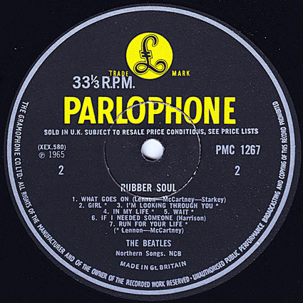 The Beatles - Rubber Soul | Parlophone (PMC 1267) - 2