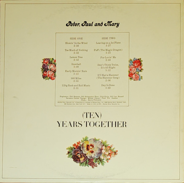 The Best Of Peter, Paul And Mary: (Ten) Years Together