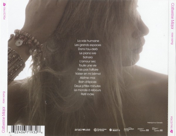 Catherine Major - Rose Sang | Productions De L'Onde (PDLCD7193) - 2