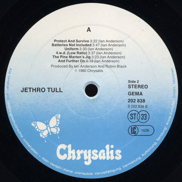 Jethro Tull - A | Chrysalis (202 838-320) - 4