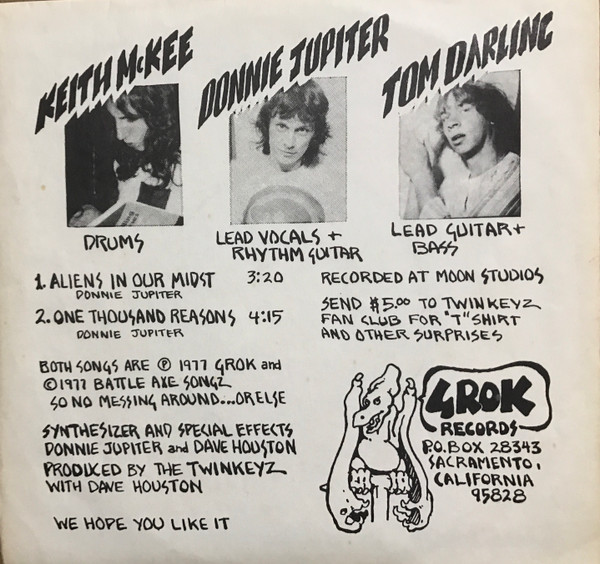 The Twinkeyz - Aliens In Our Midst / One Thousand Reasons | Grok (1.00) - 2