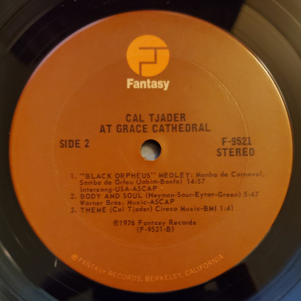Cal Tjader - At Grace Cathedral | Fantasy (F-9521) - 4 Cal Tjader - At Grace Cathedral | Fantasy (F-9521) - 4