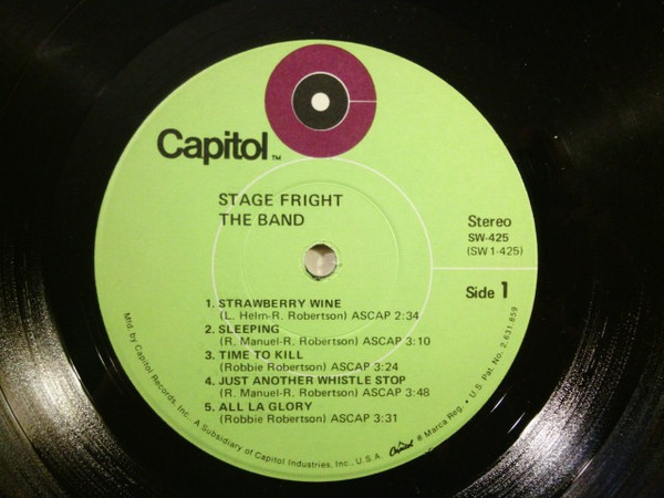 The Band - Stage Fright | Capitol Records (SW-425) - 3 The Band - Stage Fright | Capitol Records (SW-425) - 3