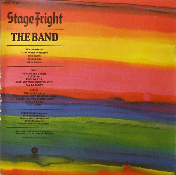The Band - Stage Fright | Capitol Records (SW-425) The Band - Stage Fright | Capitol Records (SW-425)
