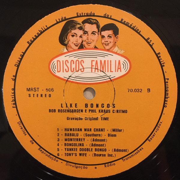 Bobby Rosengarden E Phil Kraus - Like Bongos | Time Records (SLP 70032) - 4 Bobby Rosengarden E Phil Kraus - Like Bongos | Time Records (SLP 70032) - 4