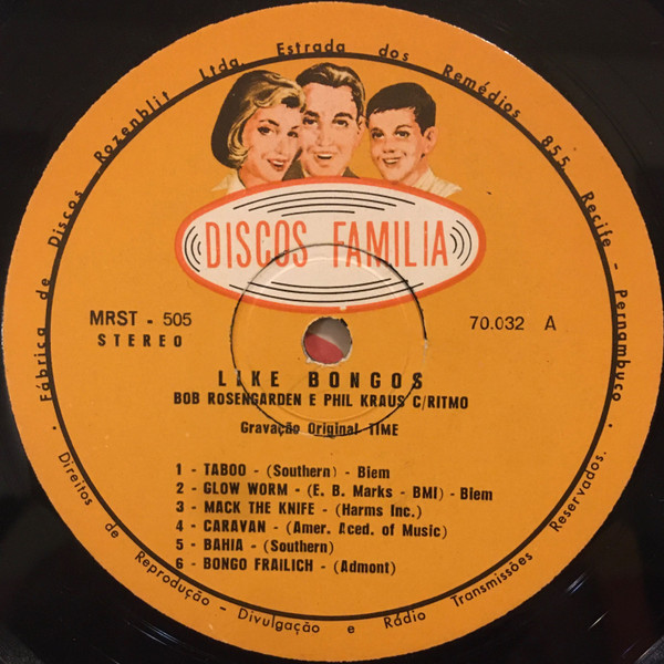 Bobby Rosengarden E Phil Kraus - Like Bongos | Time Records (SLP 70032) - 3 Bobby Rosengarden E Phil Kraus - Like Bongos | Time Records (SLP 70032) - 3