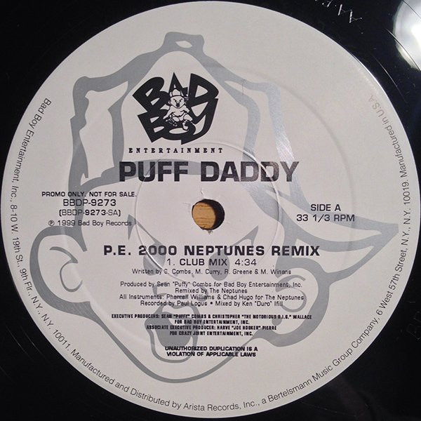 Puff Daddy - P.E. 2000 Neptunes Remix | Bad Boy Entertainment (BBDP-9273) - main Puff Daddy - P.E. 2000 Neptunes Remix | Bad Boy Entertainment (BBDP-9273) - main