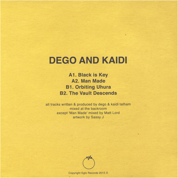 Dego And Kaidi Tatham - EP2 | Eglo Records (EGLO42) - 2 Dego And Kaidi Tatham - EP2 | Eglo Records (EGLO42) - 2