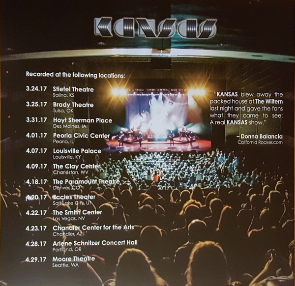 Kansas - Leftoverture Live & Beyond | Inside Out Music (IOMLP 487) - 3 Kansas - Leftoverture Live & Beyond | Inside Out Music (IOMLP 487) - 3