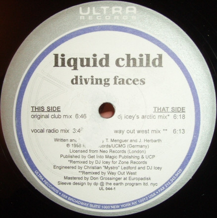 Liquid Child - Diving Faces | Ultra Records (UL 044-1) - 3 Liquid Child - Diving Faces | Ultra Records (UL 044-1) - 3