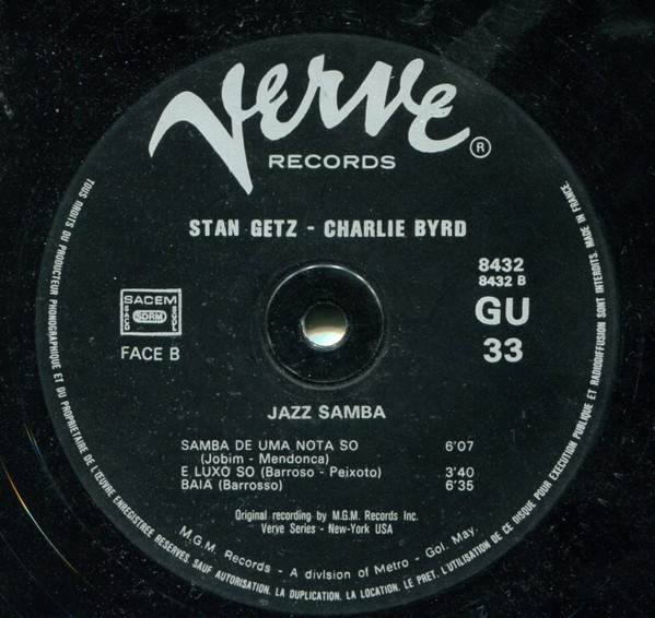 Stan Getz / Charlie Byrd - Jazz Samba | Verve Records (V6-8432) - 3 Stan Getz / Charlie Byrd - Jazz Samba | Verve Records (V6-8432) - 3