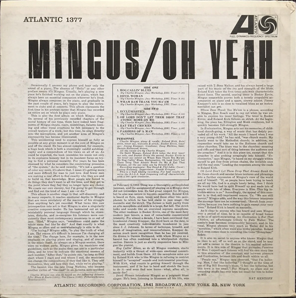 Charles Mingus - Oh Yeah | Atlantic (1377) - 2 Charles Mingus - Oh Yeah | Atlantic (1377) - 2