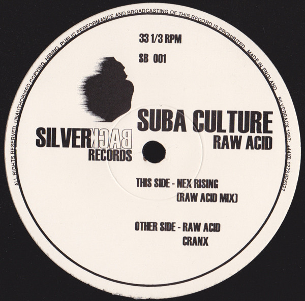 Suba Culture - Raw Acid | Silver Back Records (SB 001)