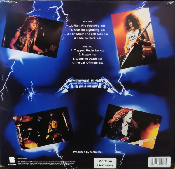 Metallica - Ride The Lightning | Blackened (BLCKND004R-1U) - 2