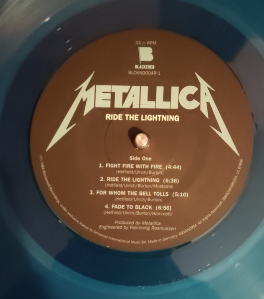 Metallica - Ride The Lightning | Blackened (BLCKND004R-1U) - 4