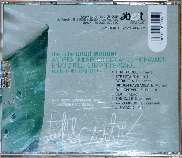 Dado Moroni , Andrea Dulbecco , Riccardo Fioravanti , Enzo Zirilli , Stefano Bagnoli With Tom Harrell - The Cube | Abeat Records (AB JZ 052) - 2