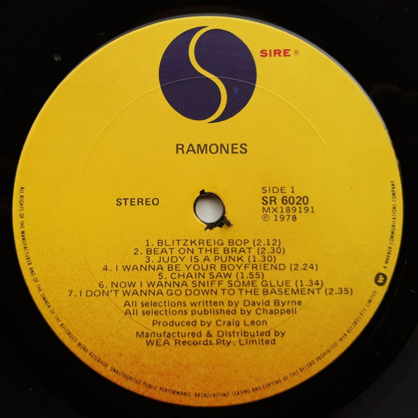Ramones - Ramones | Sire (SR 6020) - 3 Ramones - Ramones | Sire (SR 6020) - 3