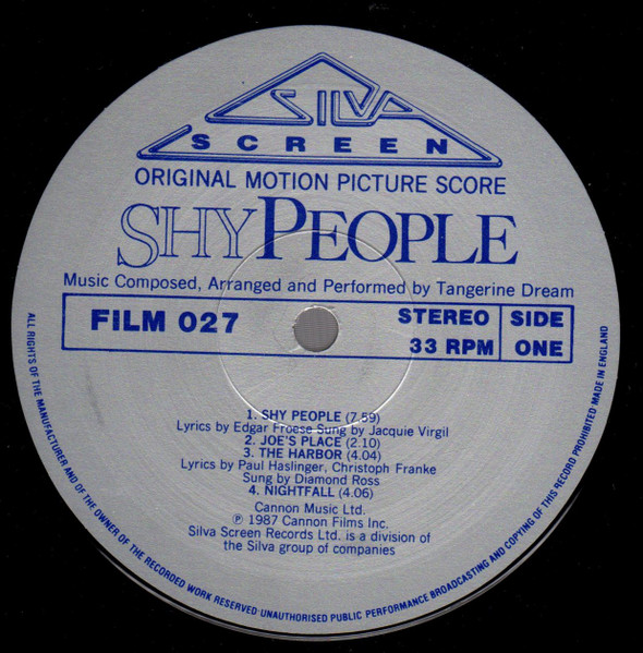 Tangerine Dream - Shy People | Silva Screen (FILM 027) - 3 Tangerine Dream - Shy People | Silva Screen (FILM 027) - 3