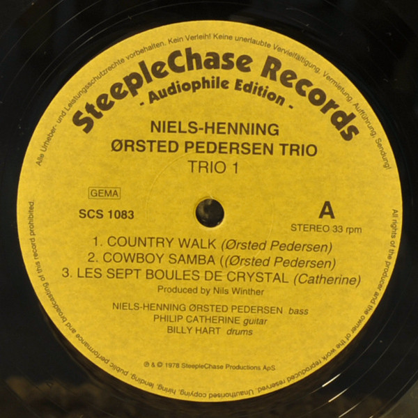 Niels-Henning Ørsted Pedersen Trio - Trio 1 | SteepleChase (SCS 1083) - 3