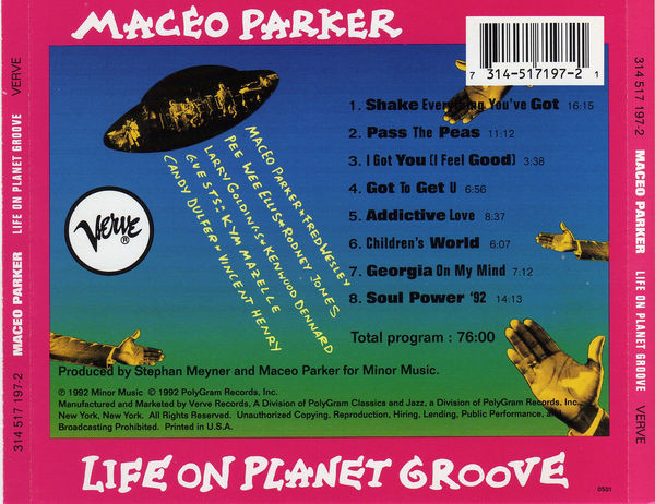 Maceo Parker - Life On Planet Groove | Verve Records (314 517 197-2) - 2